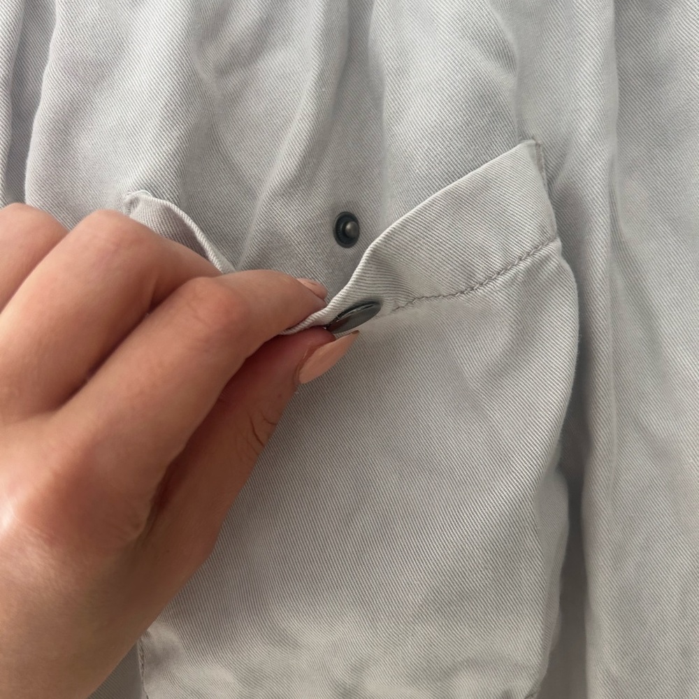 🌿 C&C California Women’s Size Large Gray Cargo Pants - Picture 6 of 8